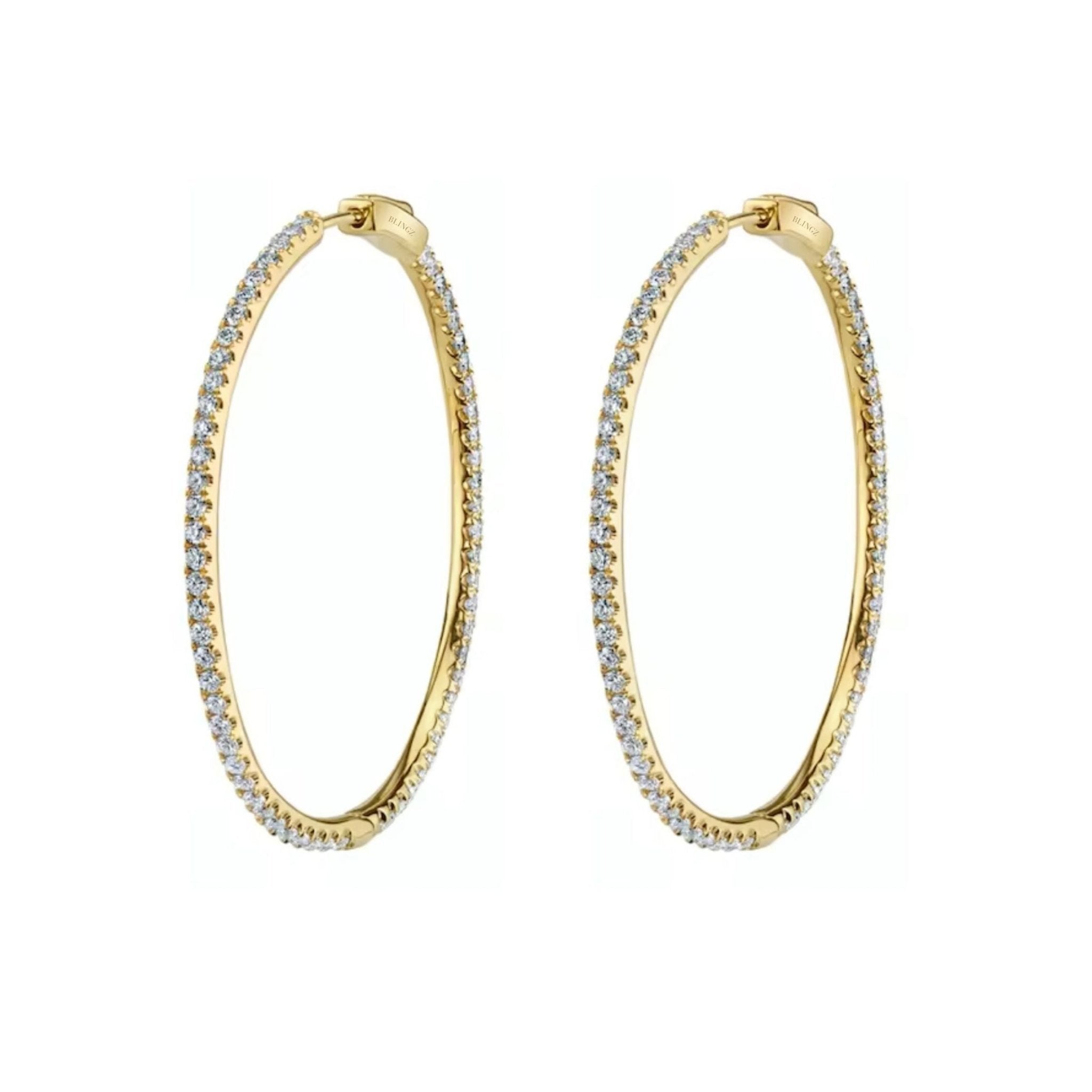 DARIA HOOPS - GOLD - BLINGZ