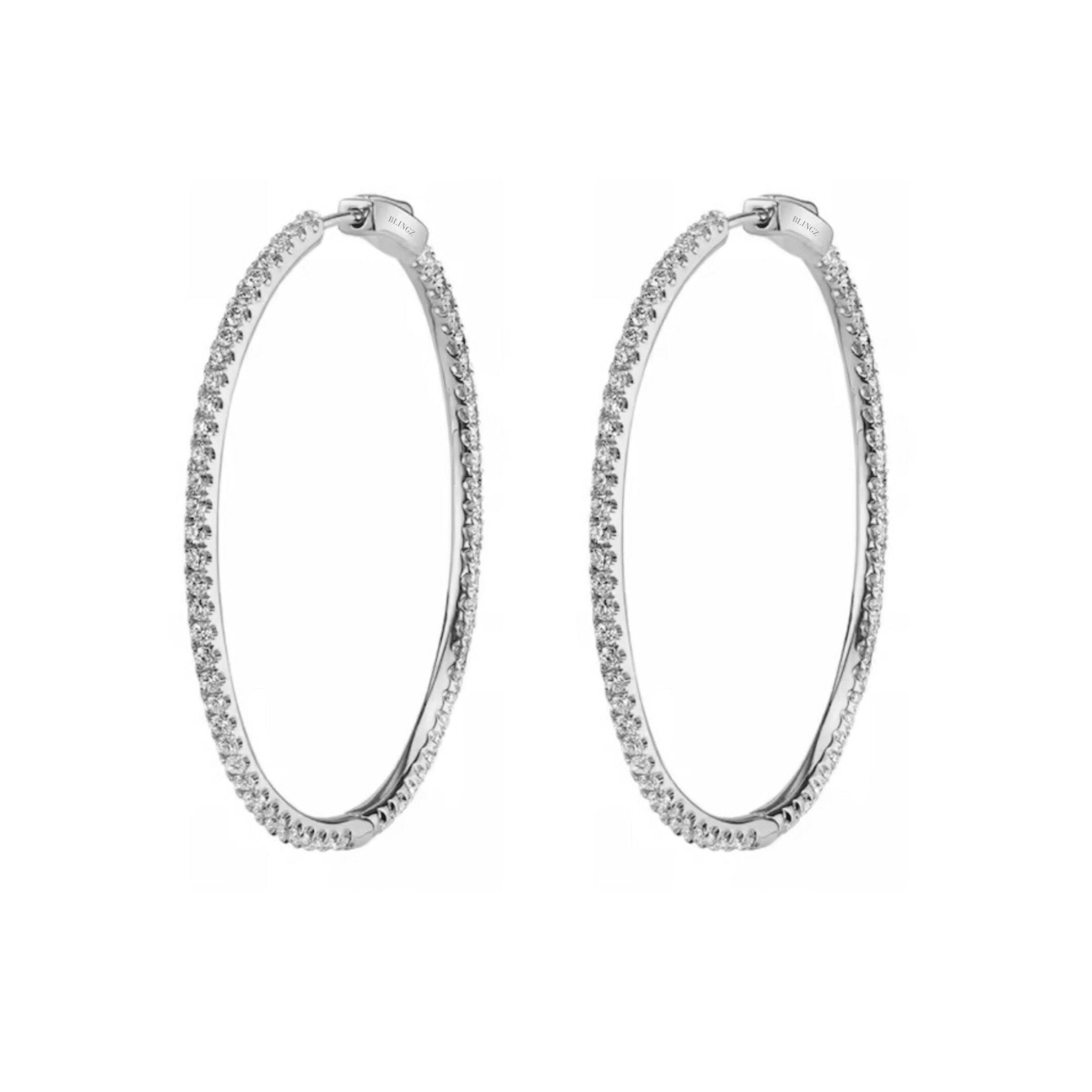 DARIA HOOPS - SILVER - BLINGZ