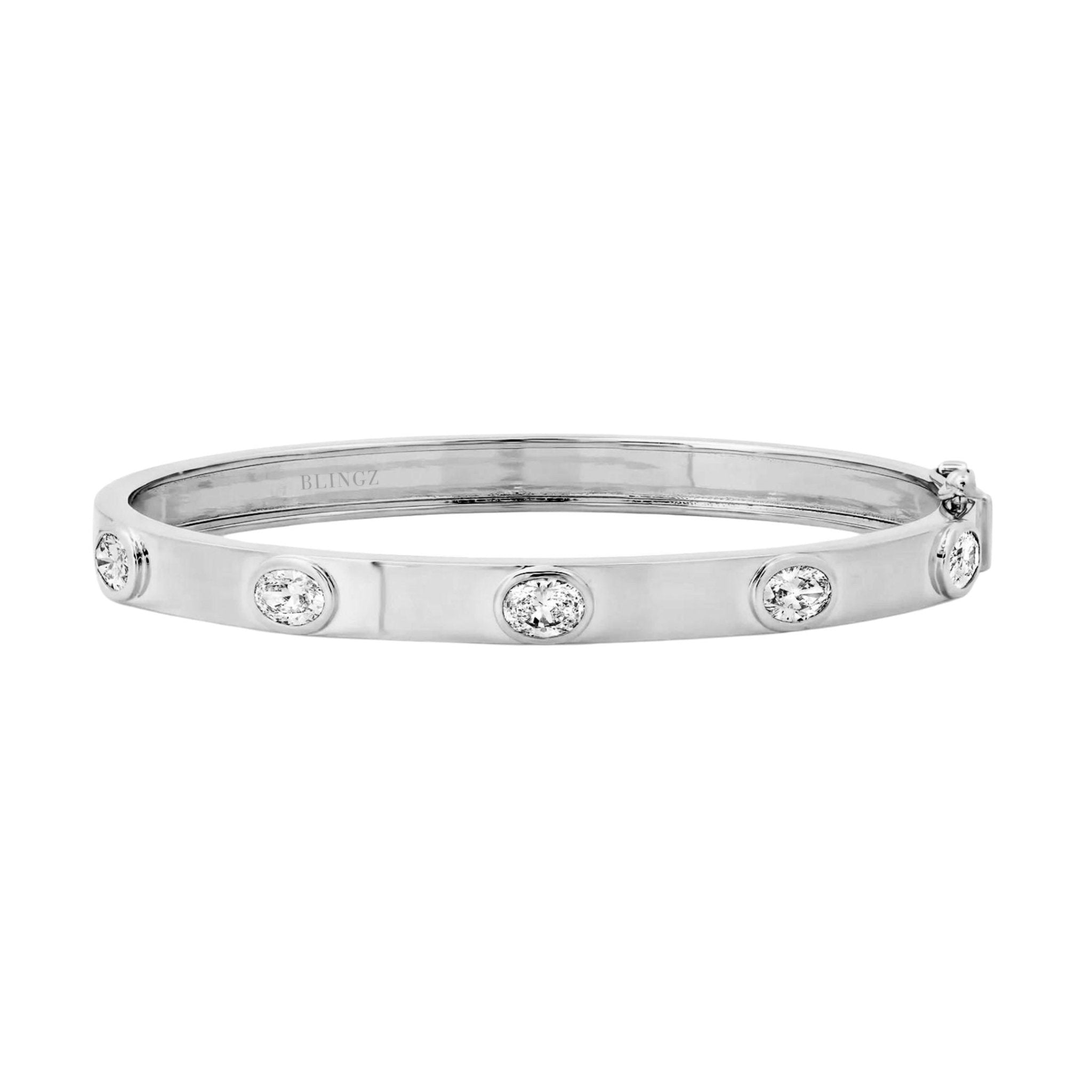 DOLCE BANGLE - SILVER - BLINGZ