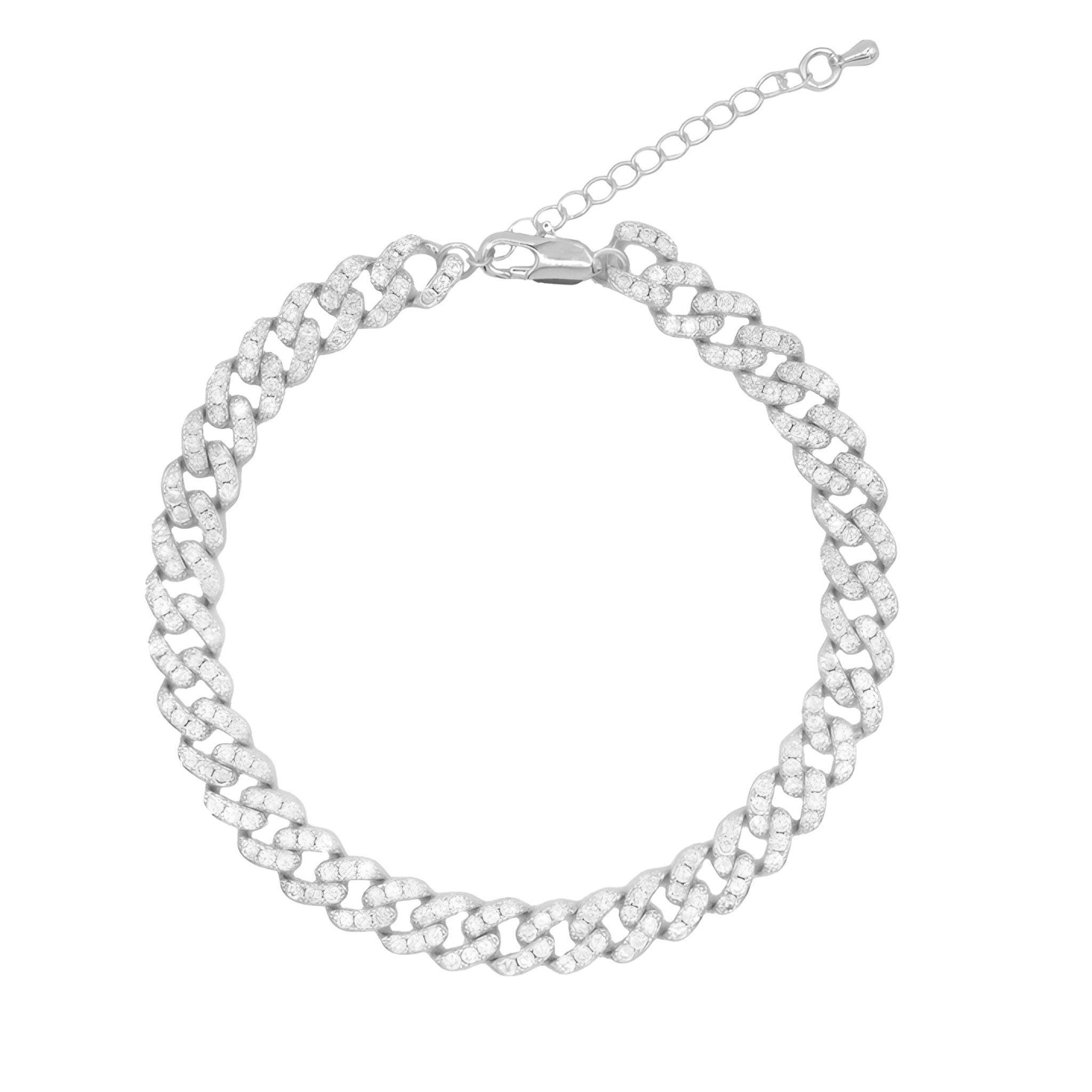 DONATELLA ANKLET - SILVER - BLINGZ