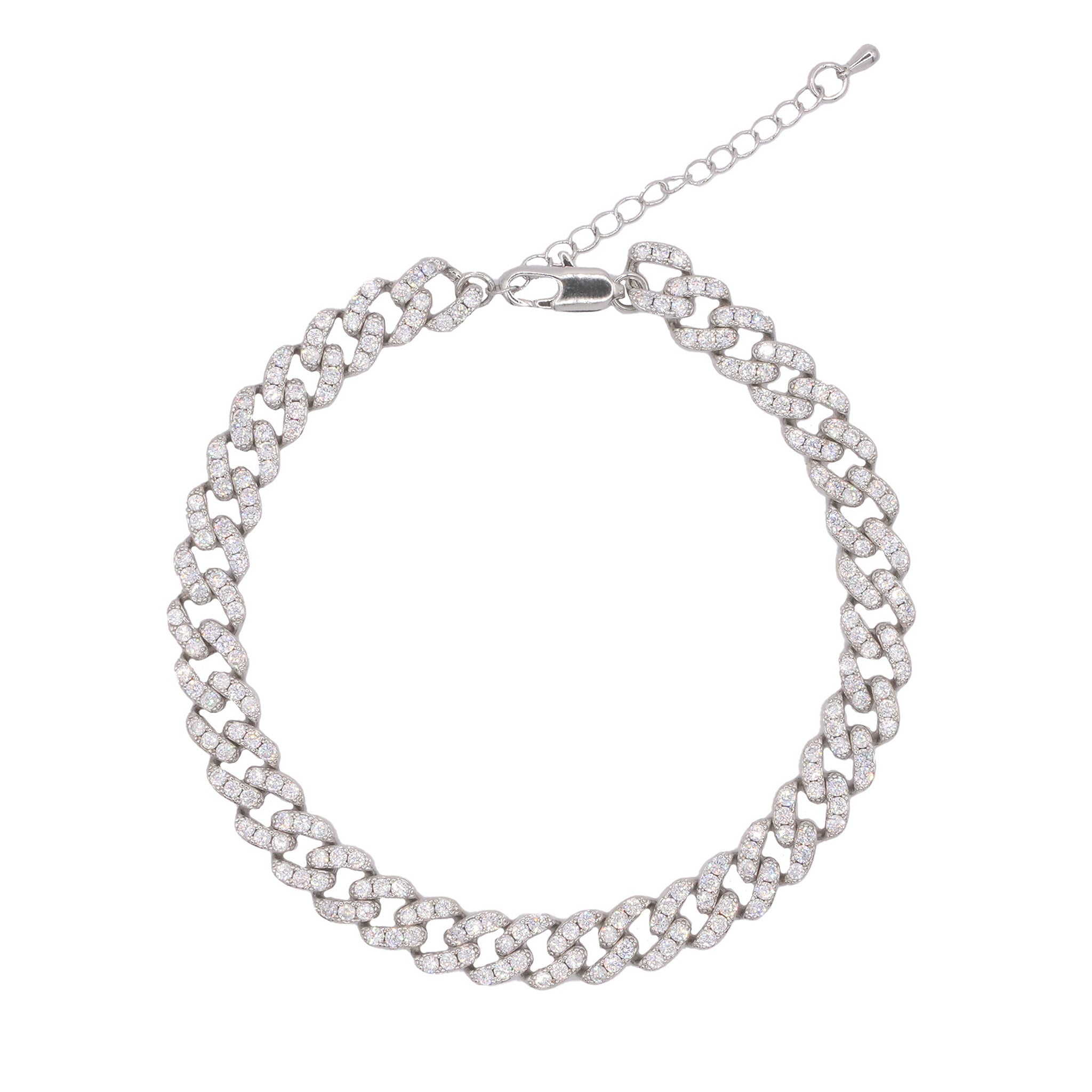 DONATELLA ANKLET - SILVER - BLINGZ