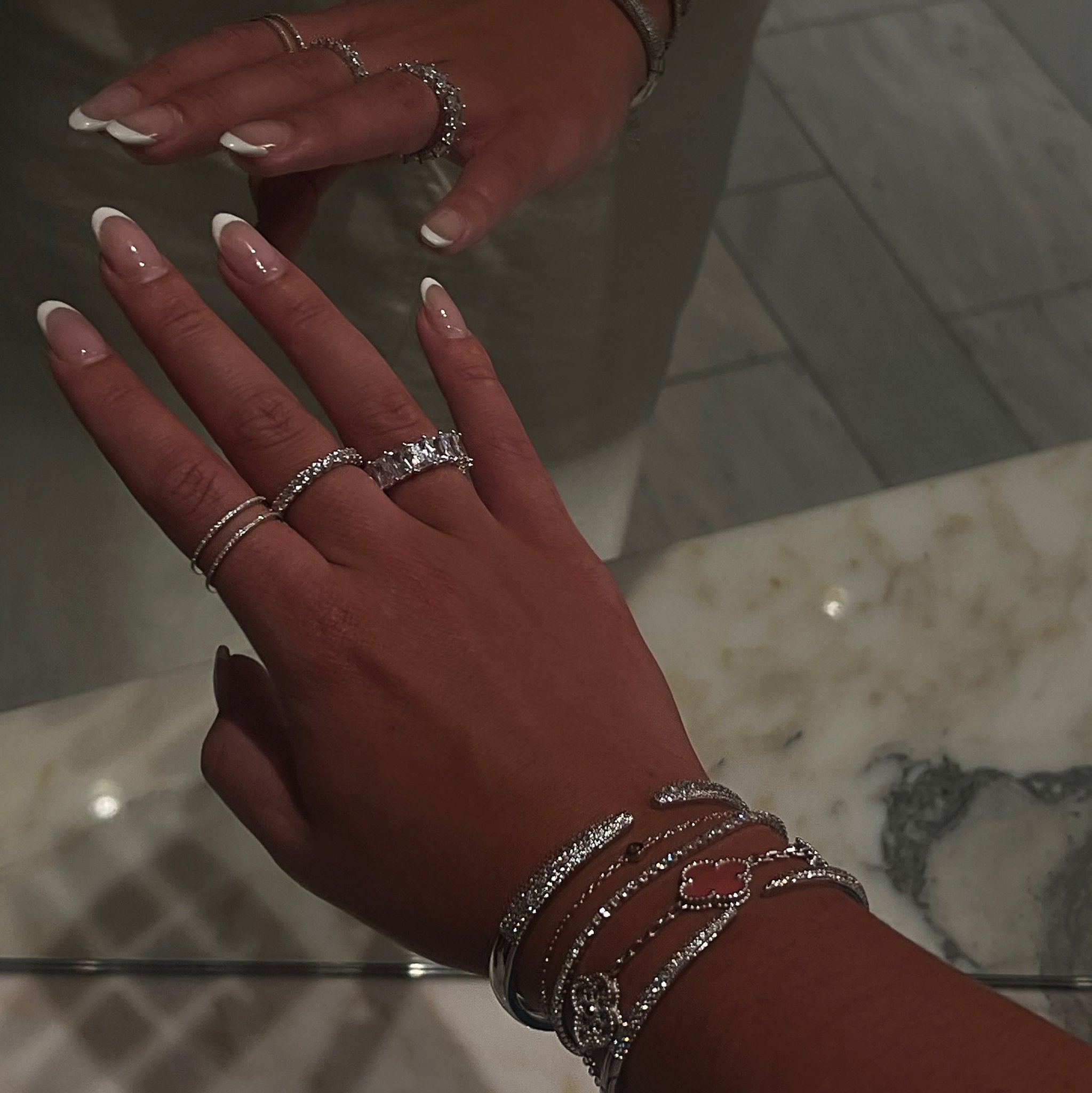 GABRIELLE RING - SILVER - BLINGZ