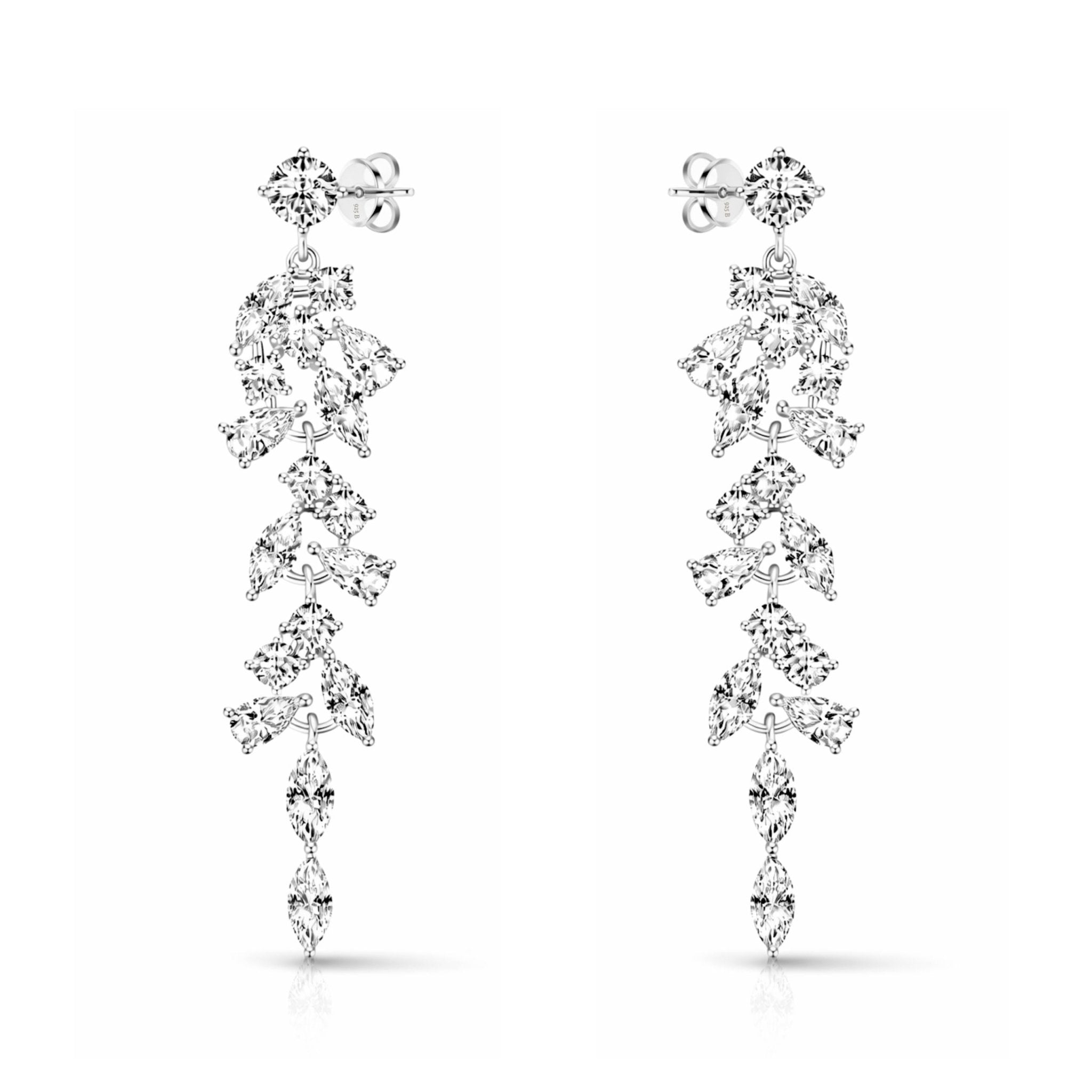 GRACE EARRINGS - SILVER - BLINGZ