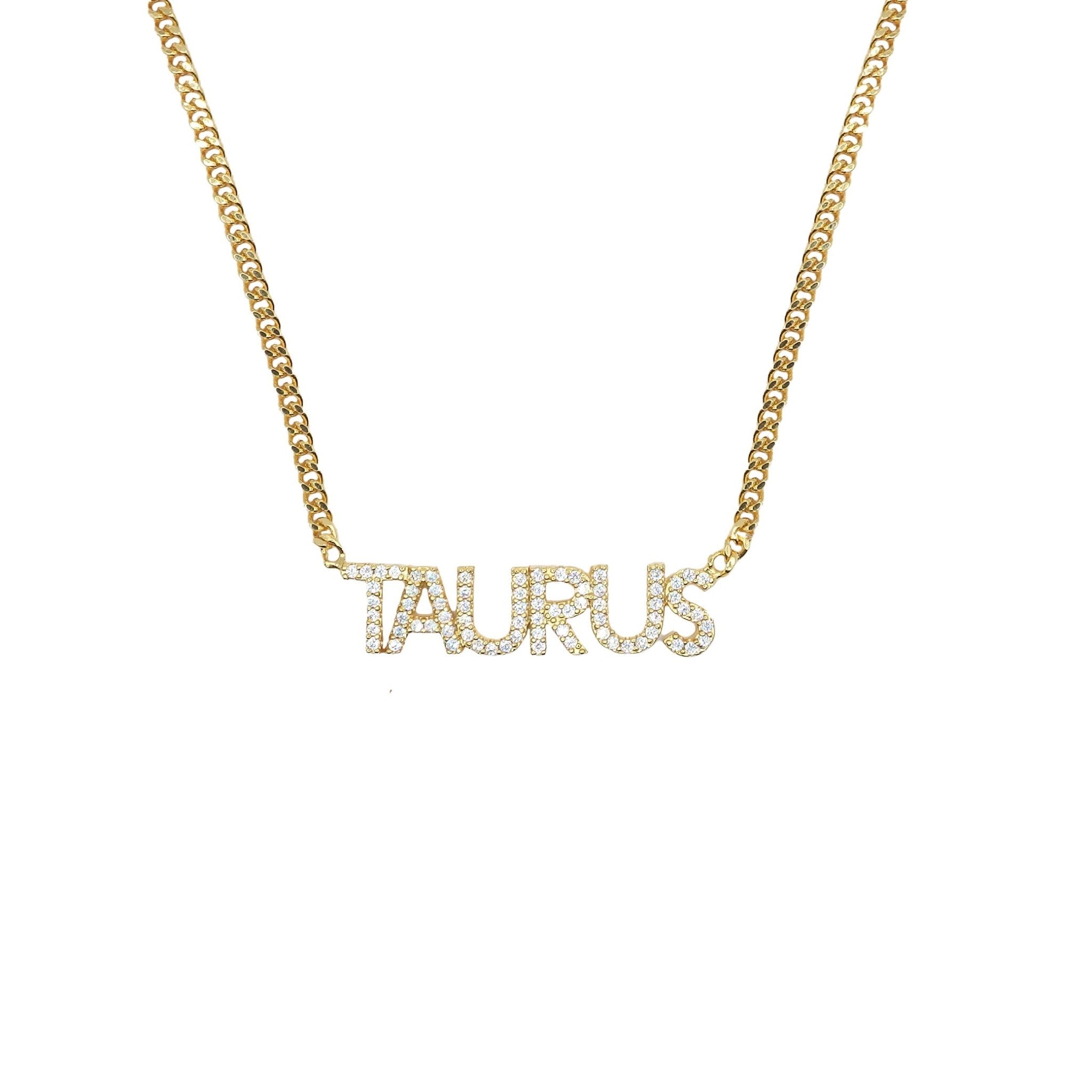 ICED ZODIAC NECKLACE - BLINGZ