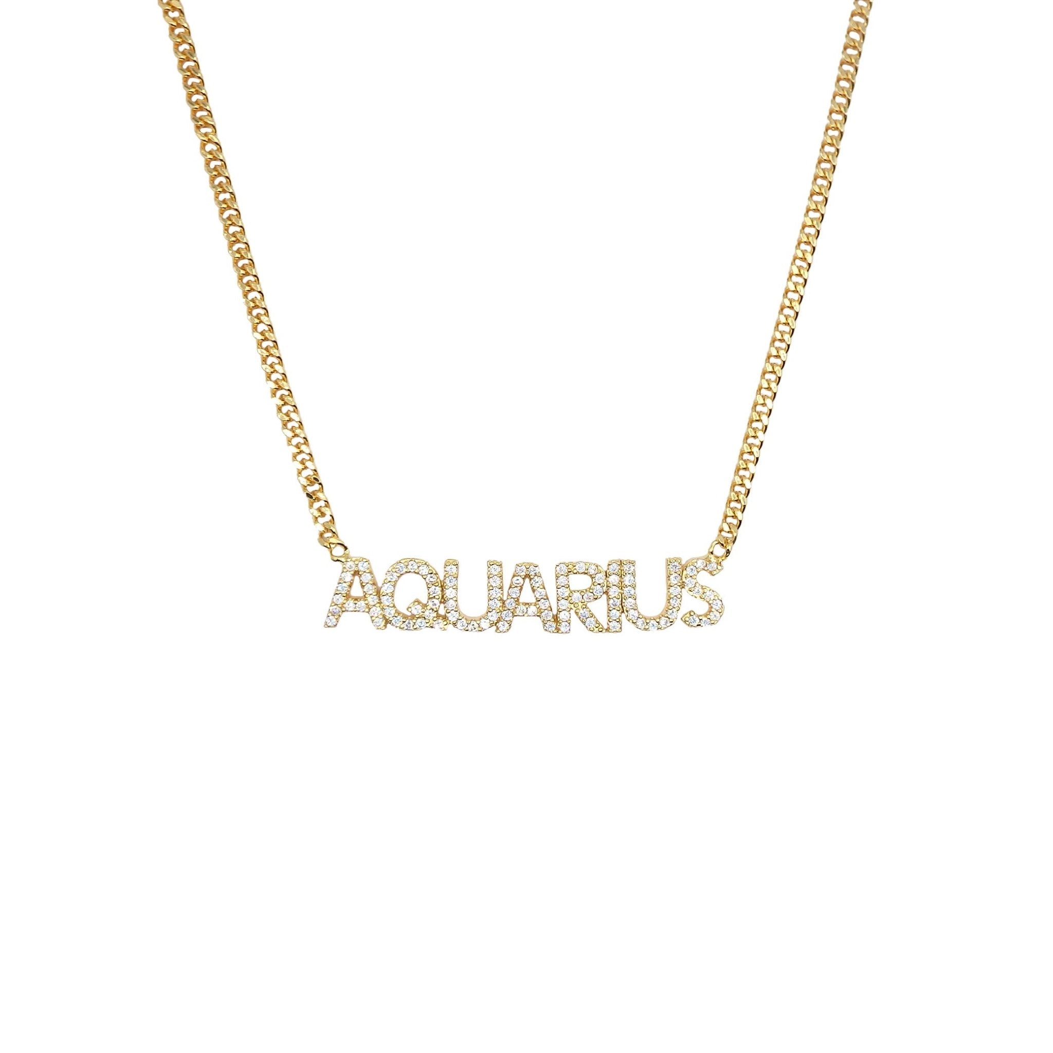 ICED ZODIAC NECKLACE - BLINGZ