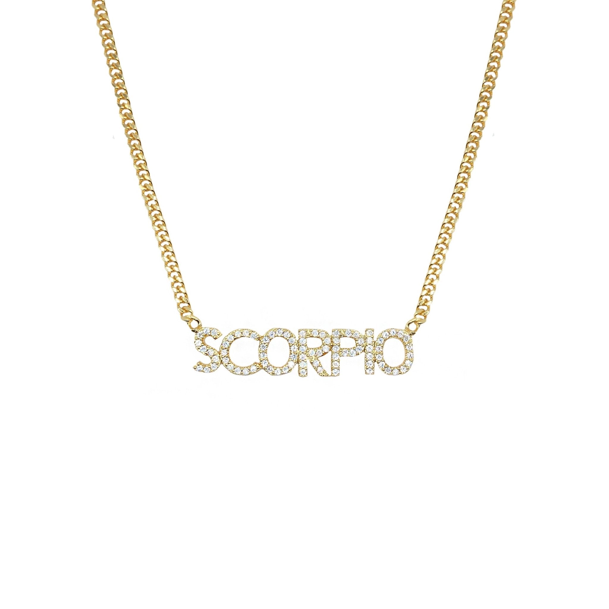 ICED ZODIAC NECKLACE - BLINGZ