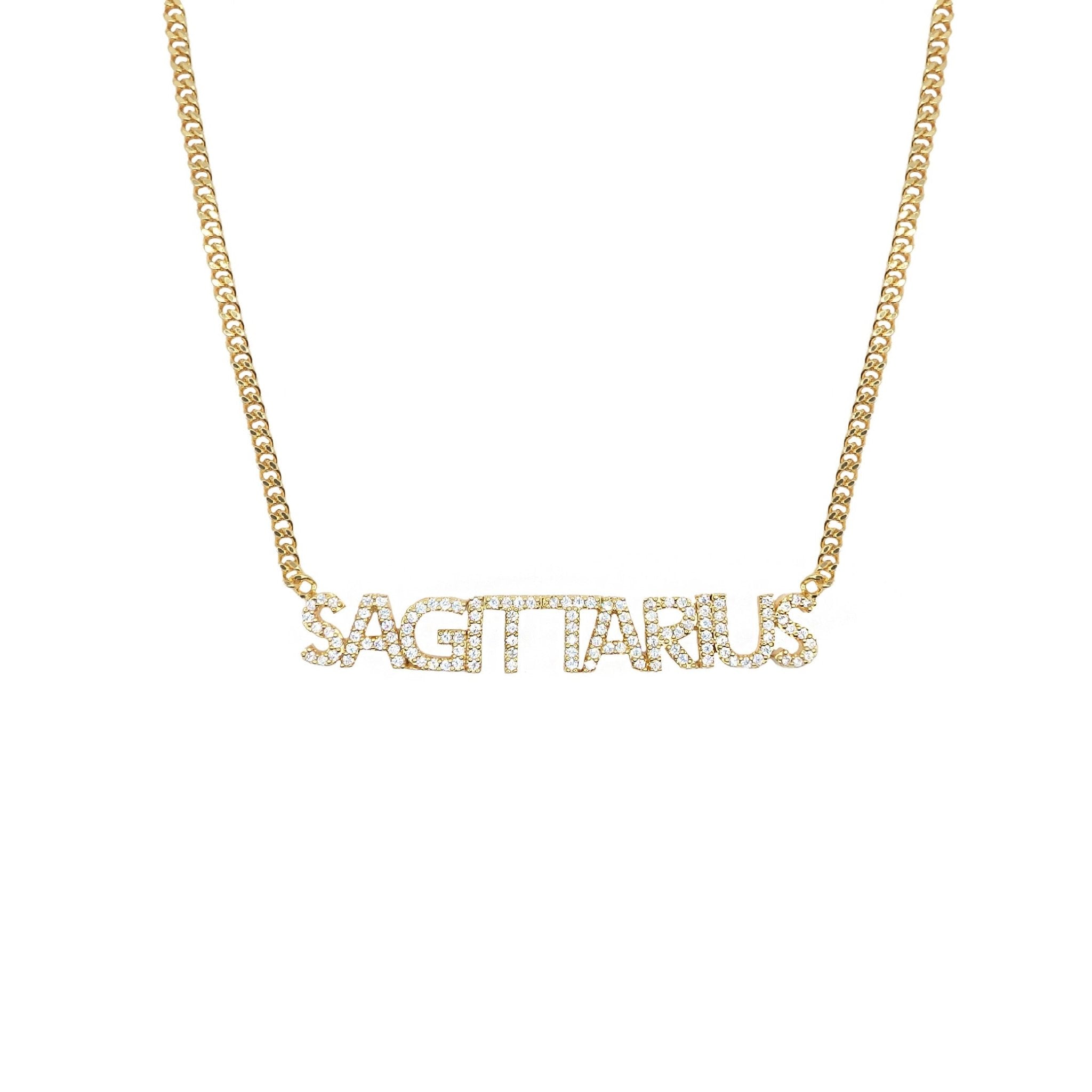 ICED ZODIAC NECKLACE - BLINGZ