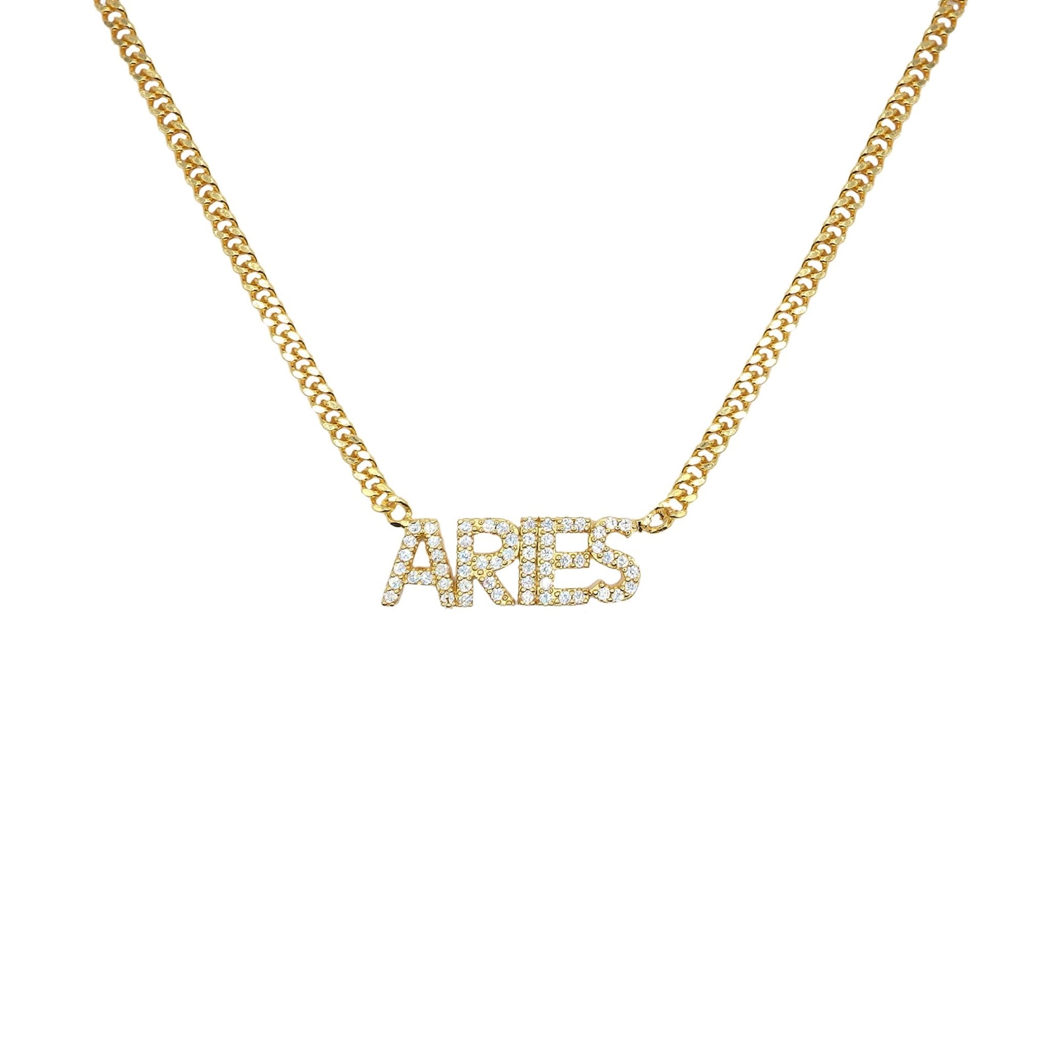 ICED ZODIAC NECKLACE - BLINGZ