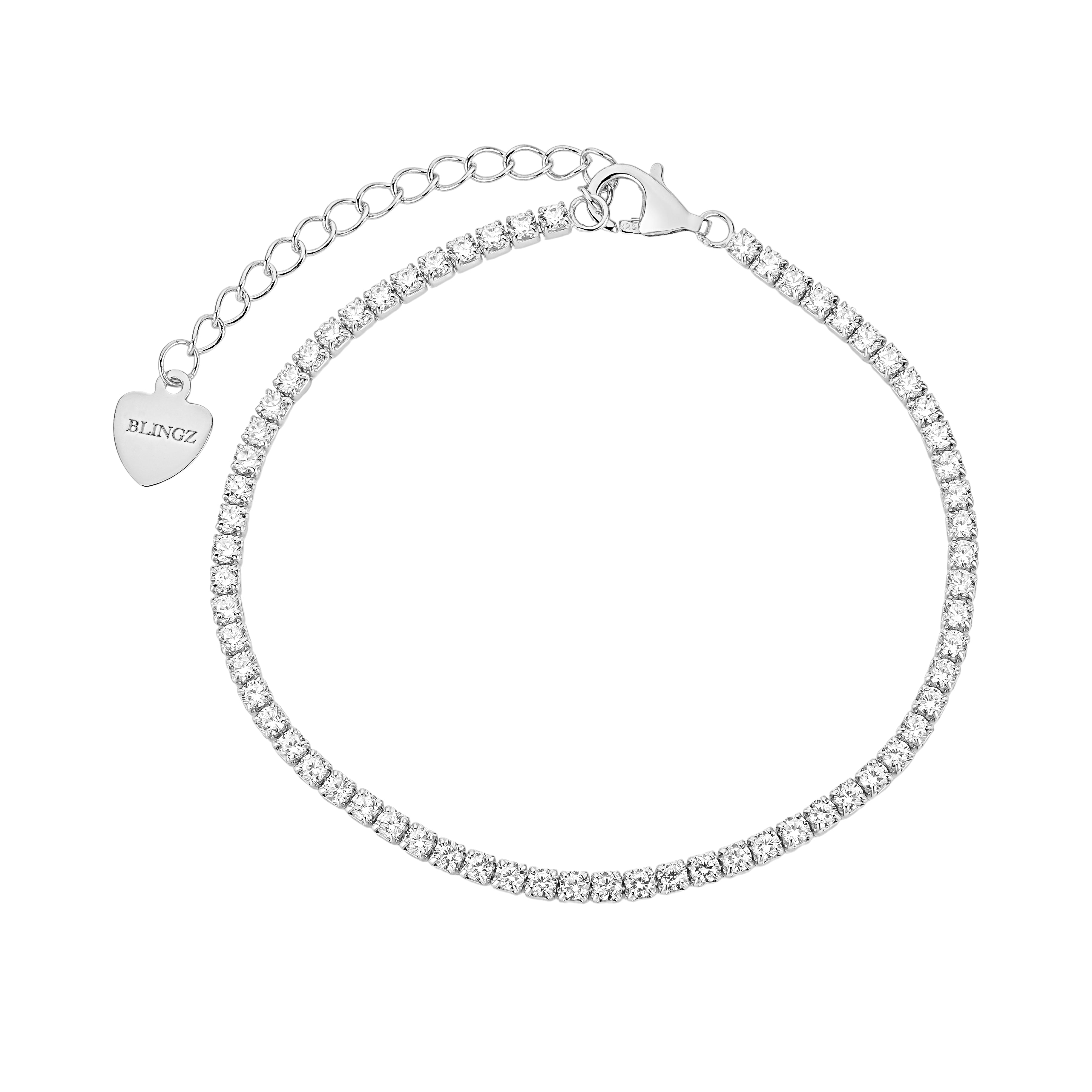 NADINE TENNIS BRACELET - SILVER