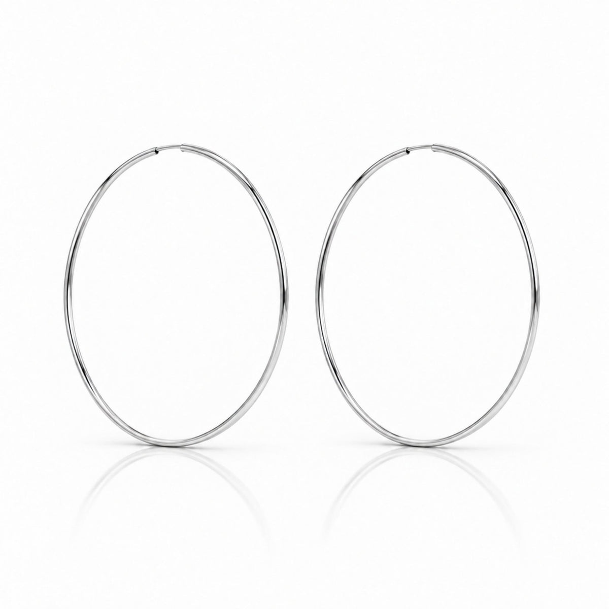IVANA HOOPS - SILVER - BLINGZ