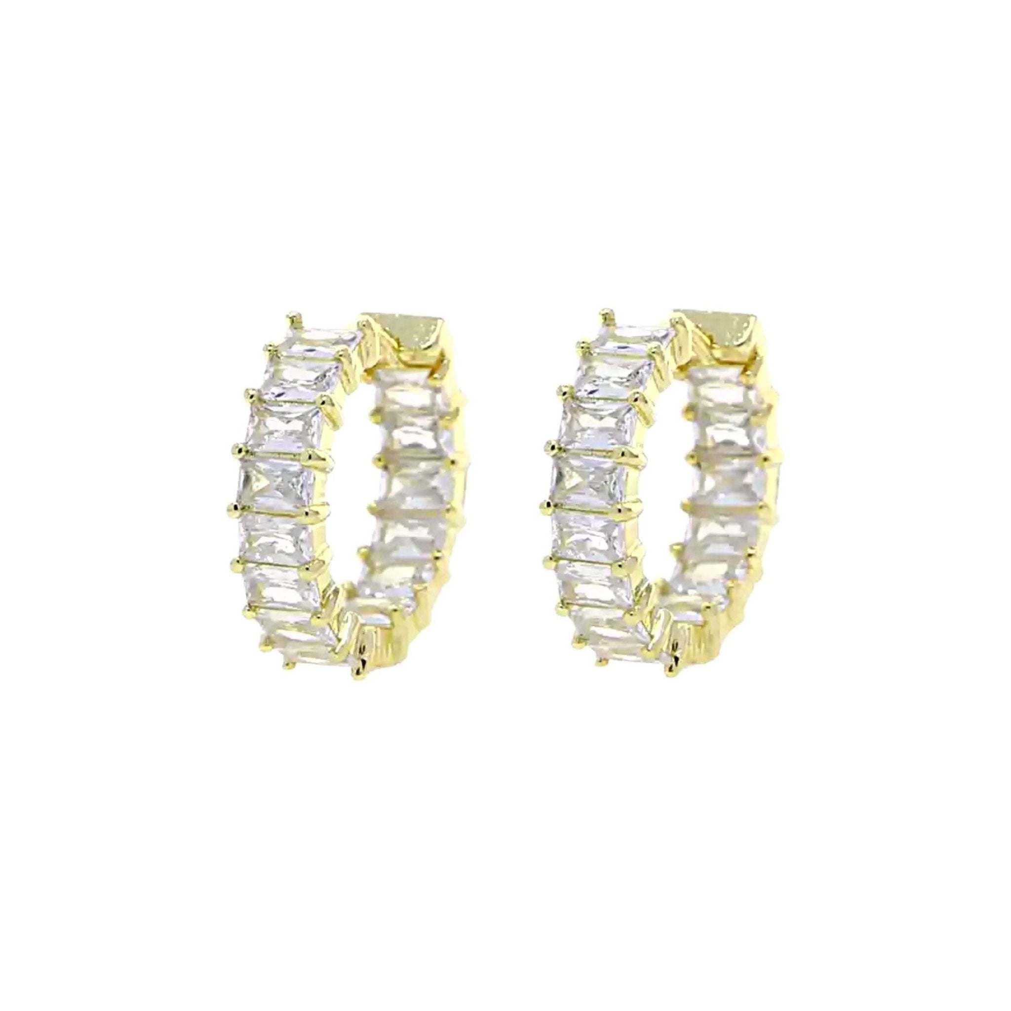 NICOLE HOOP EARRINGS - GOLD - BLINGZ