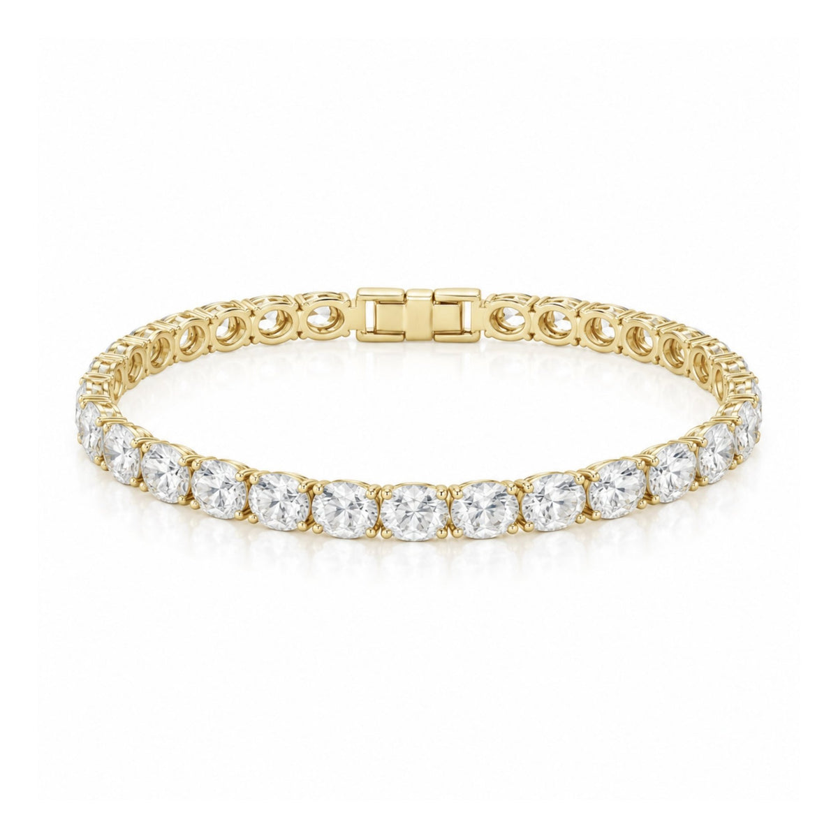 NINA TENNIS BRACELET - GOLD - BLINGZ