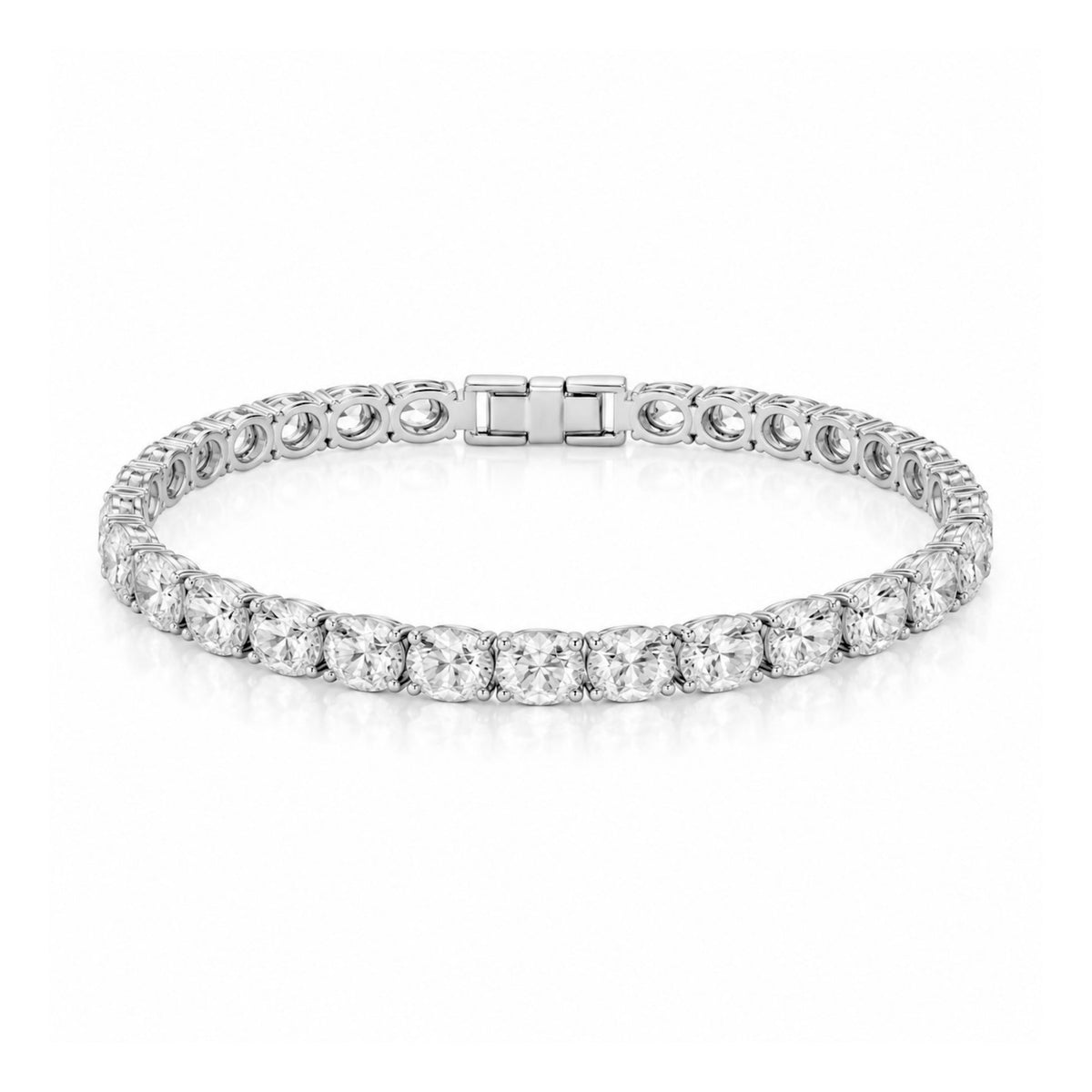 NINA TENNIS BRACELET - SILVER - BLINGZ
