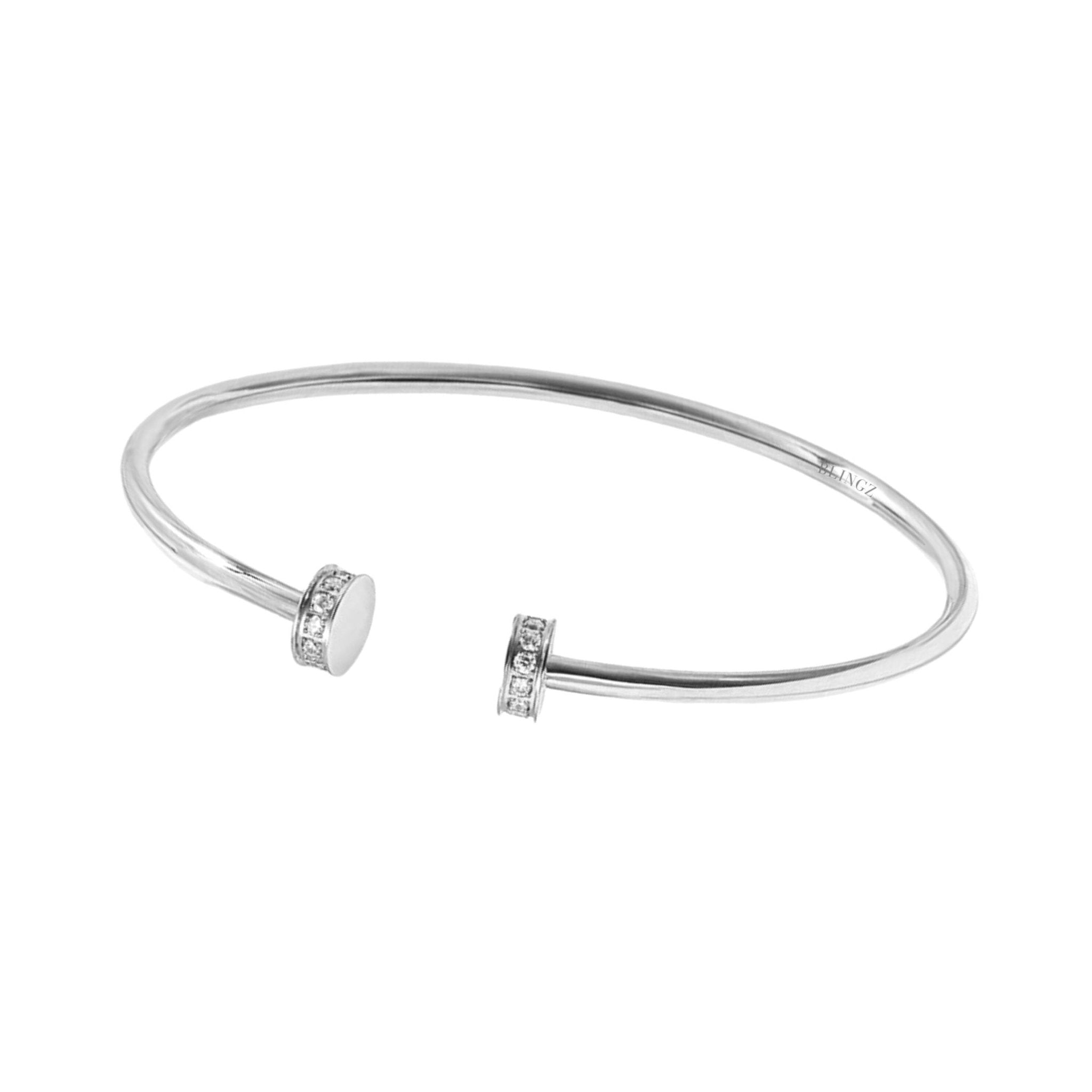 RAYE BANGLE - SILVER - BLINGZ