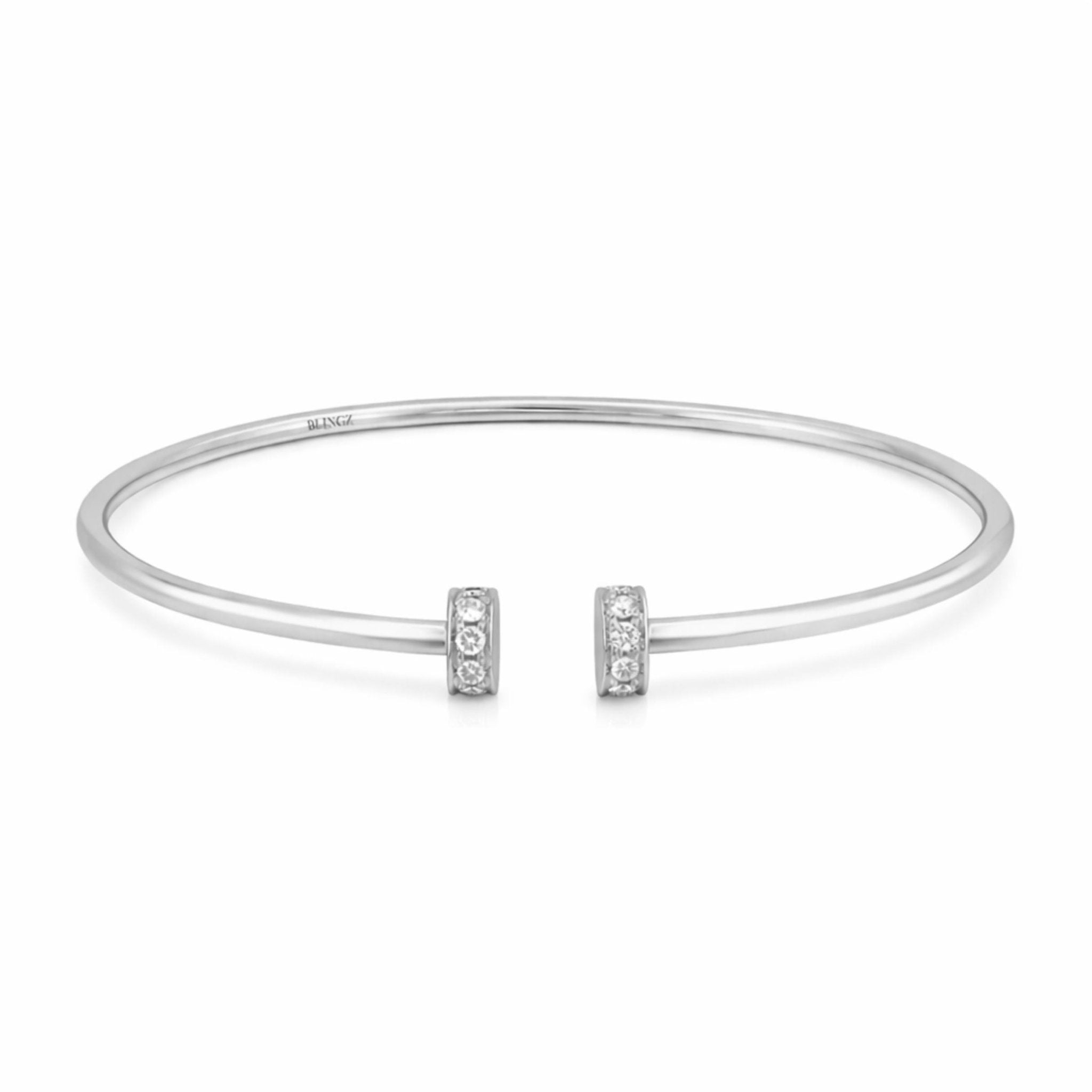RAYE BANGLE - SILVER - BLINGZ