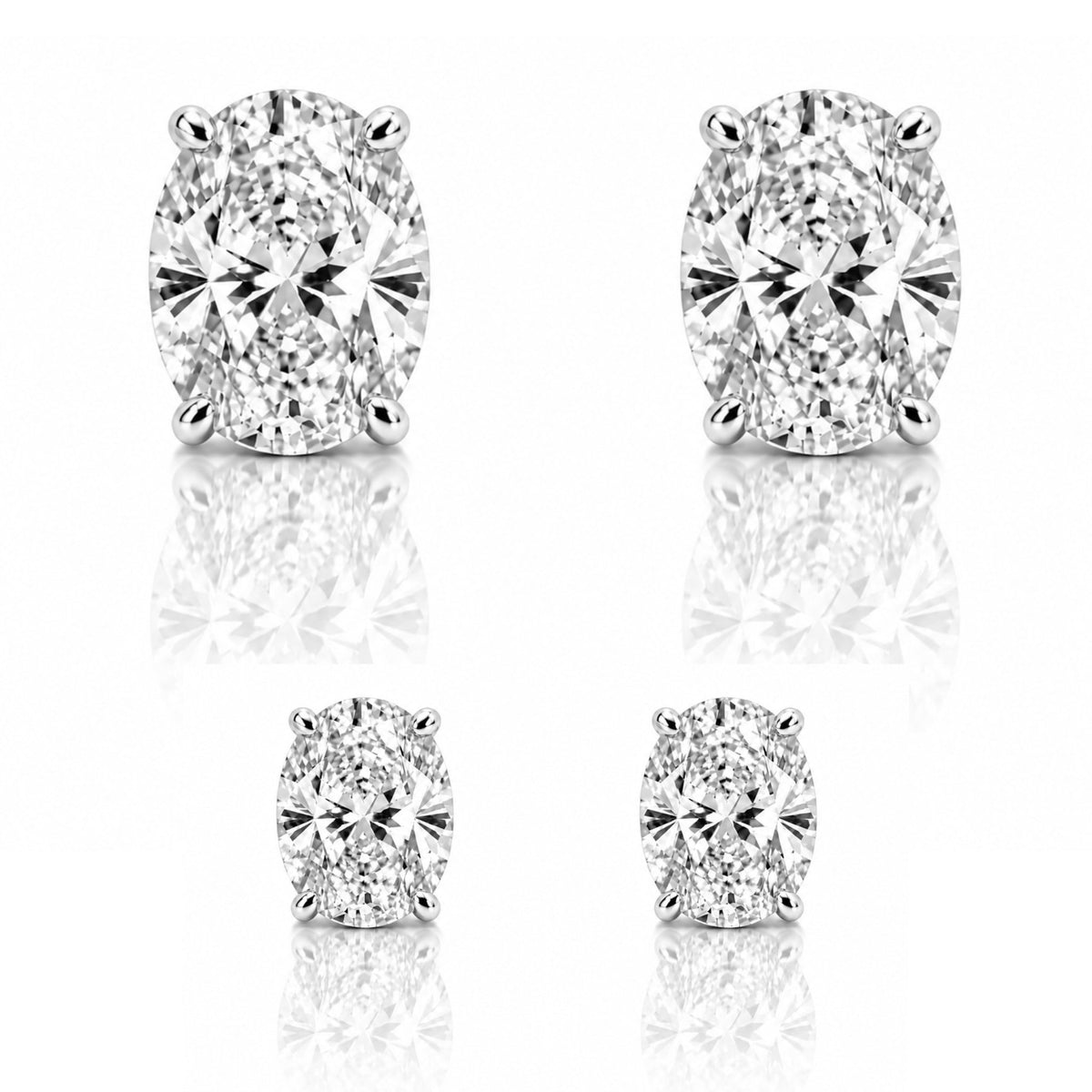 SARA STUD SET - SILVER - BLINGZ