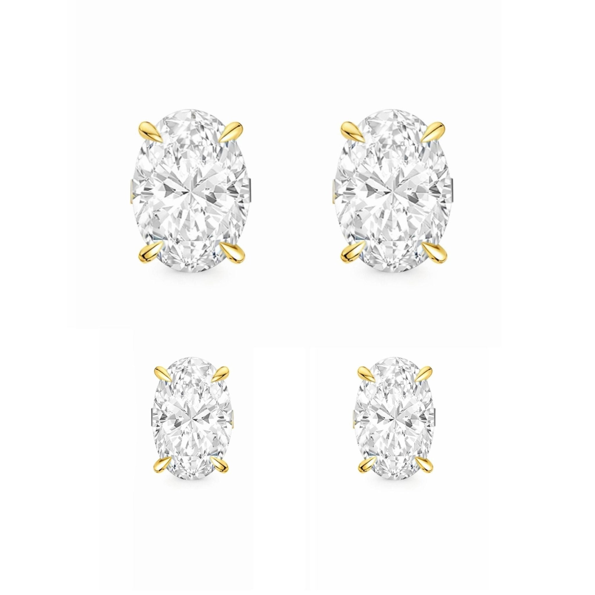 SARA + SUTTON STUD SET - GOLD - BLINGZ