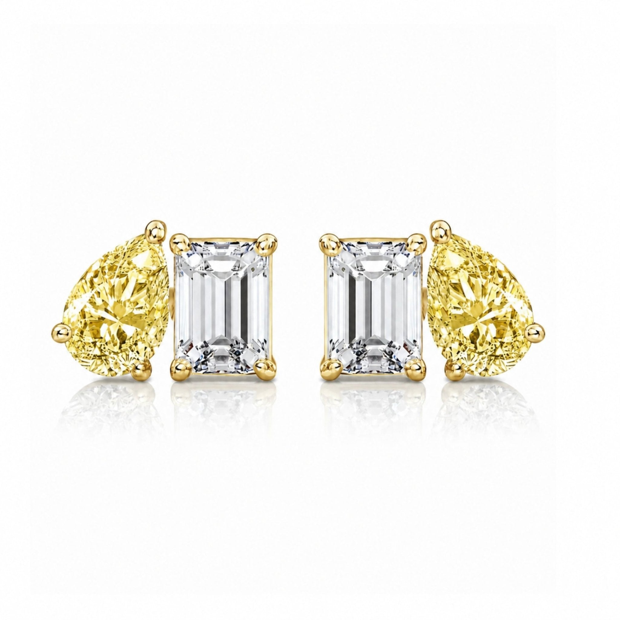 SESTRA STUDS - GOLD/HONEY - BLINGZ