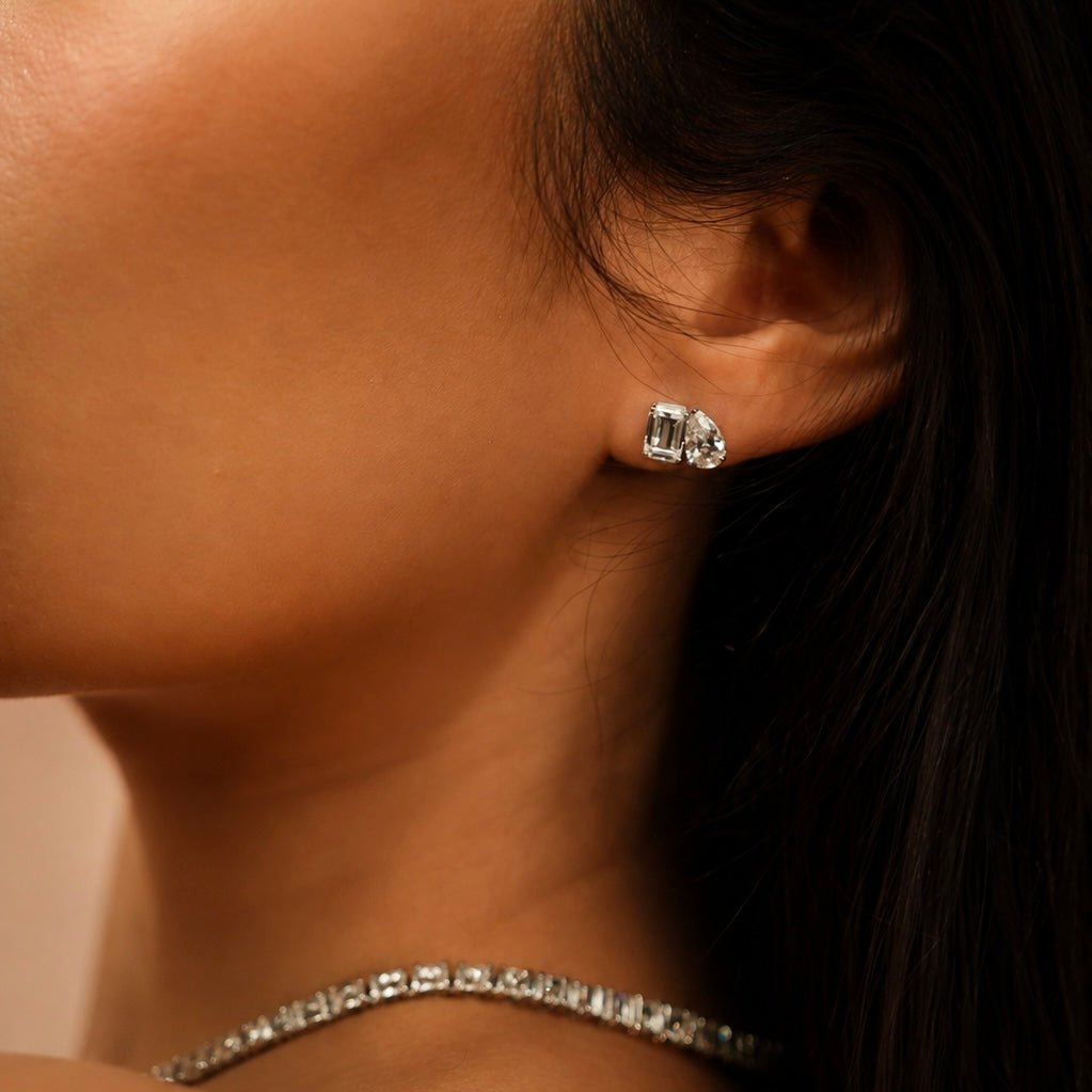 SESTRA STUDS - SILVER - BLINGZ