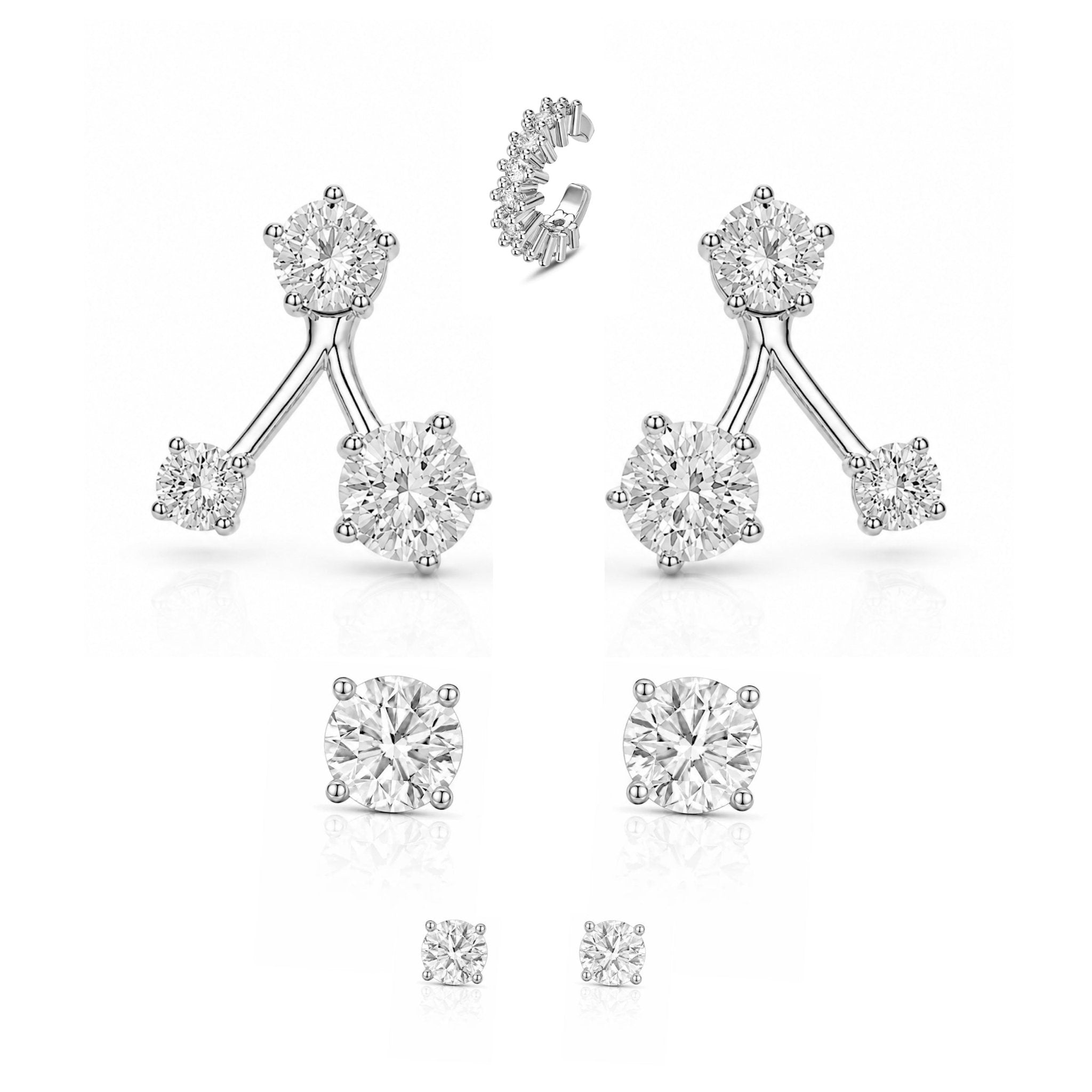 SIGNATURE EAR STACK - SILVER - BLINGZ
