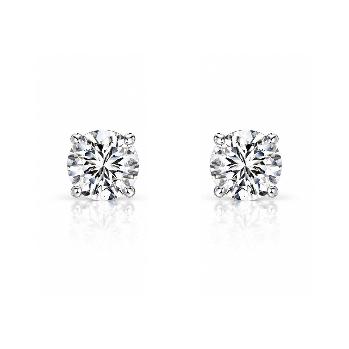 STASIJA 0.5CT STUDS - SILVER - BLINGZ