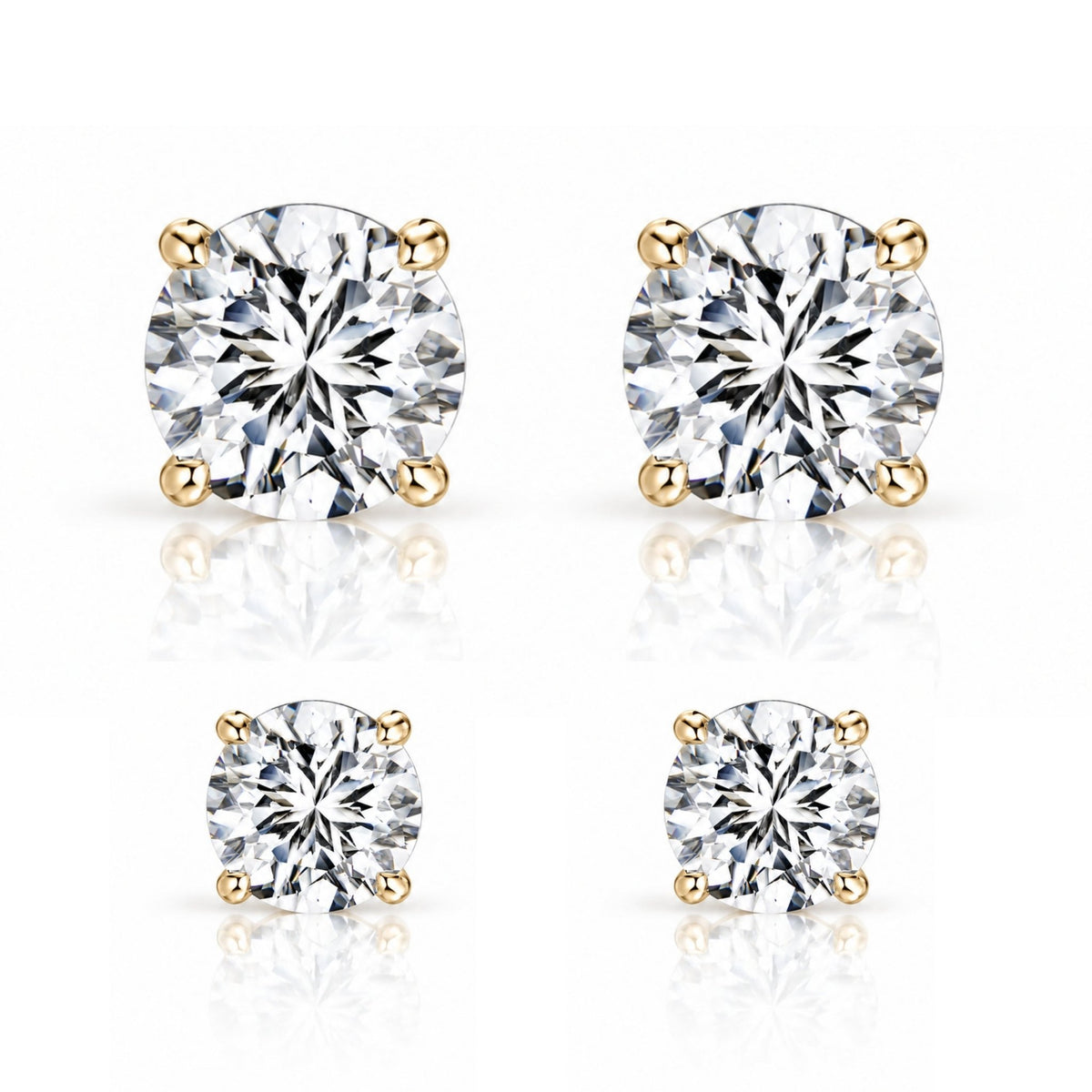 STASIJA STUD SET - GOLD - BLINGZ