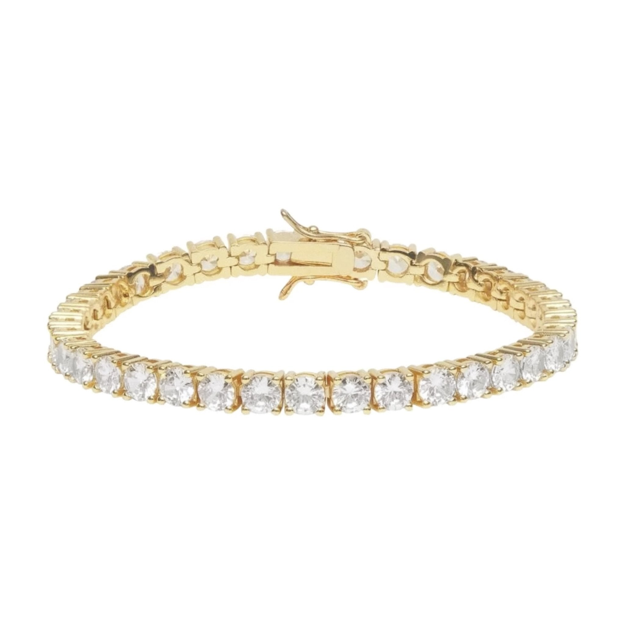 TATIANA TENNIS BRACELET - GOLD - BLINGZ