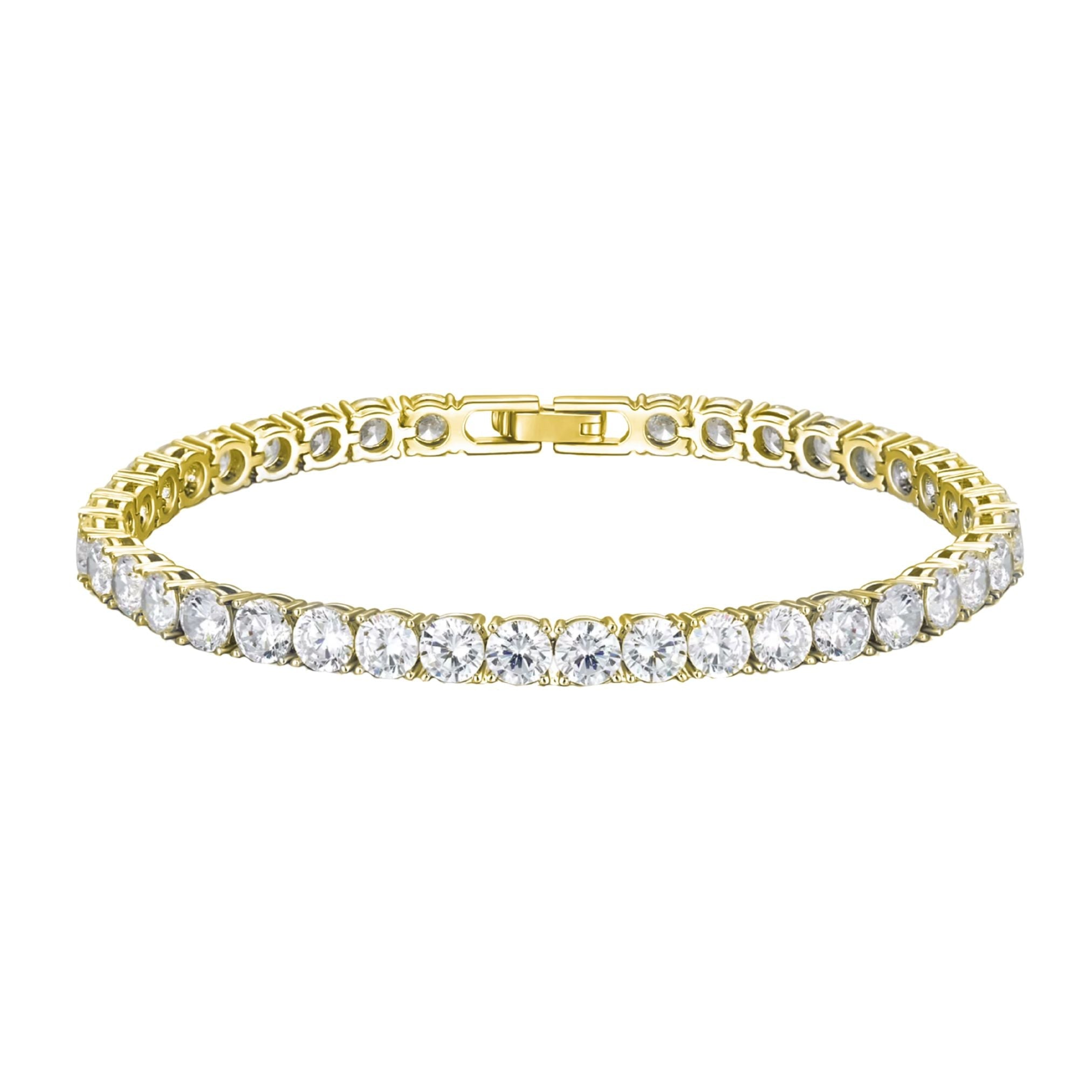 TATIANA TENNIS BRACELET - GOLD - BLINGZ