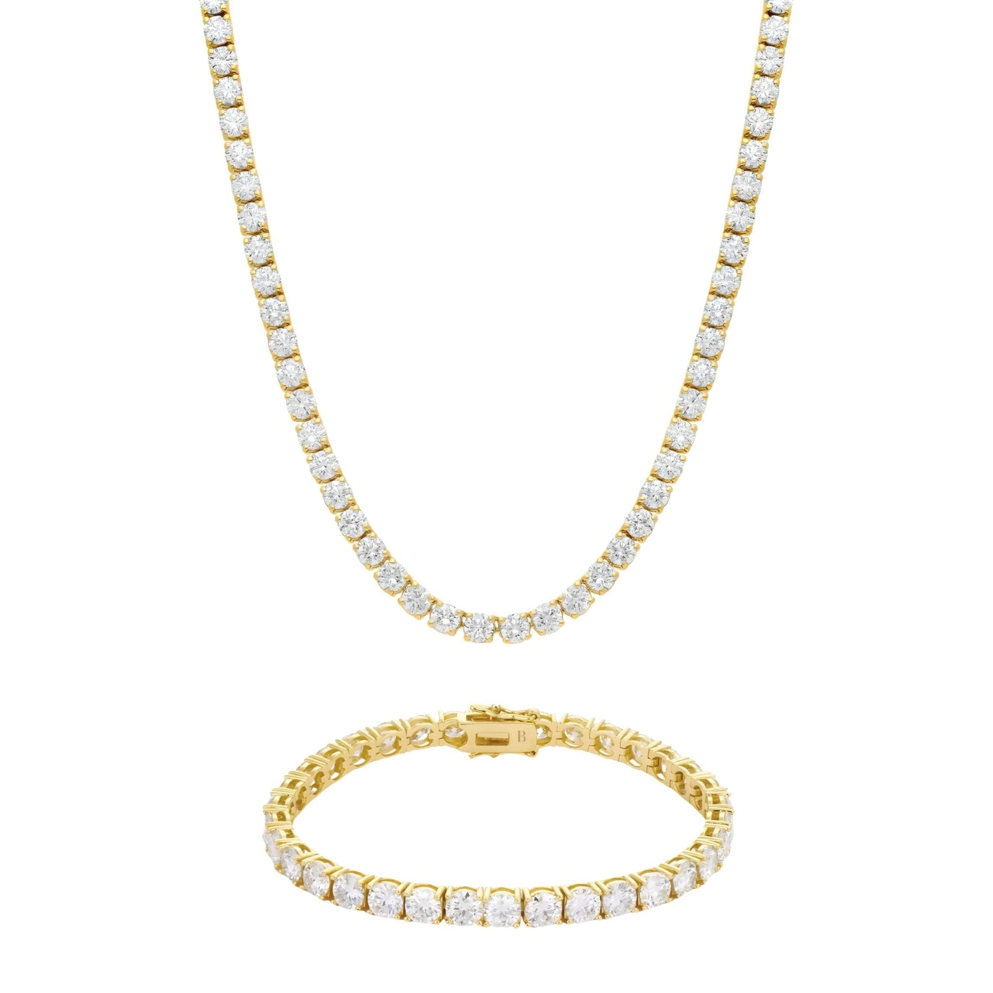 TATIANA TENNIS SET - GOLD - BLINGZ