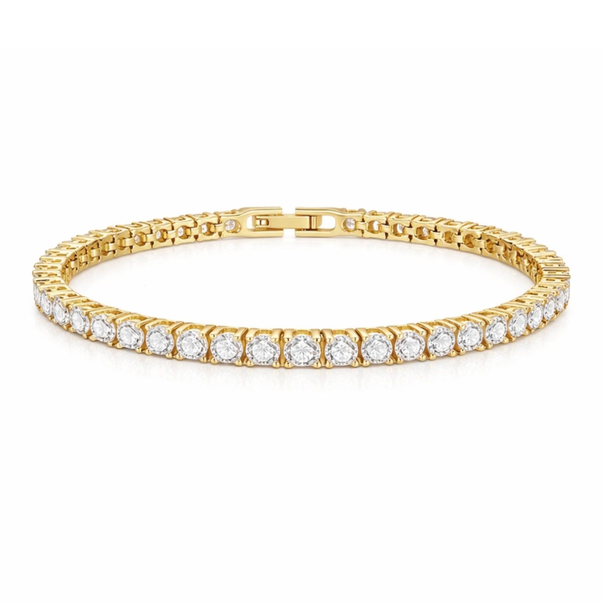 TYRA TENNIS BRACELET - GOLD - BLINGZ