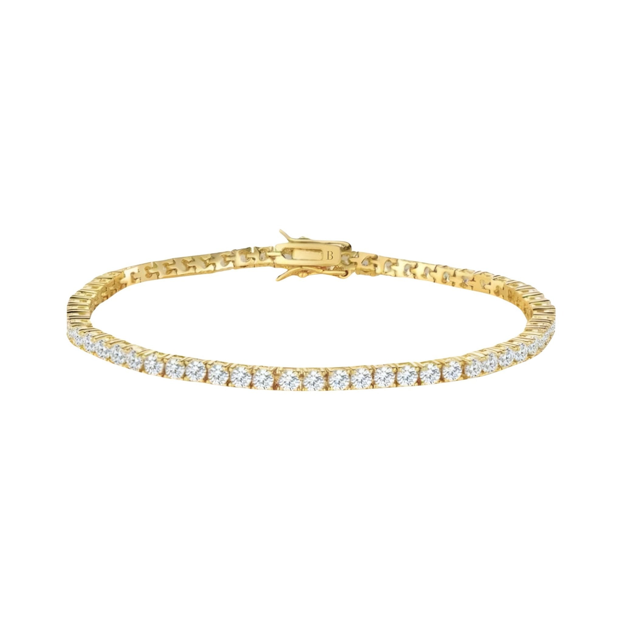 TYRA TENNIS BRACELET - GOLD - BLINGZ