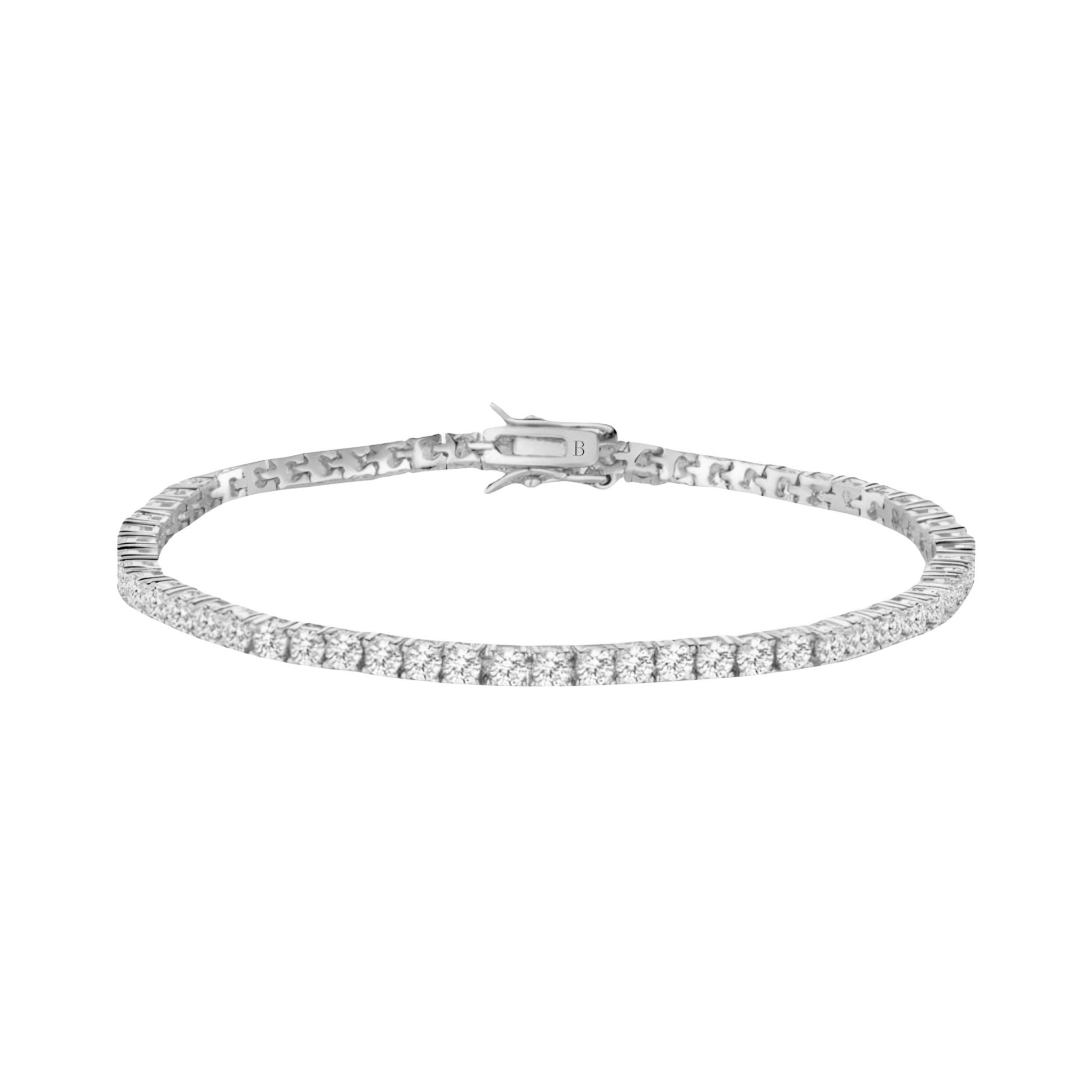 TYRA TENNIS BRACELET - SILVER - BLINGZ