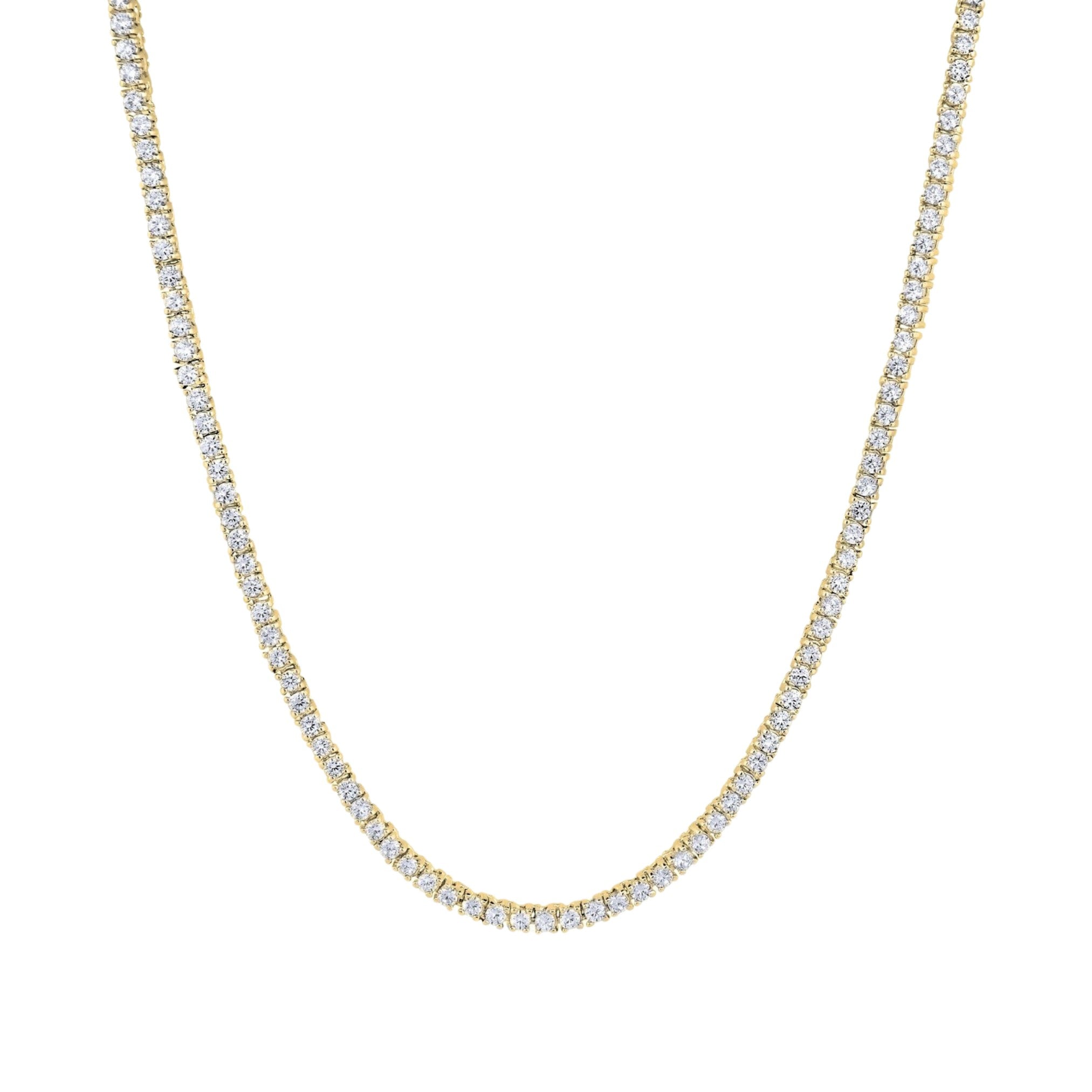 TYRA TENNIS NECKLACE - GOLD - BLINGZ