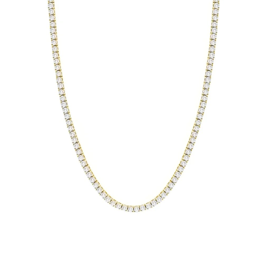 TYRA TENNIS NECKLACE - GOLD - BLINGZ