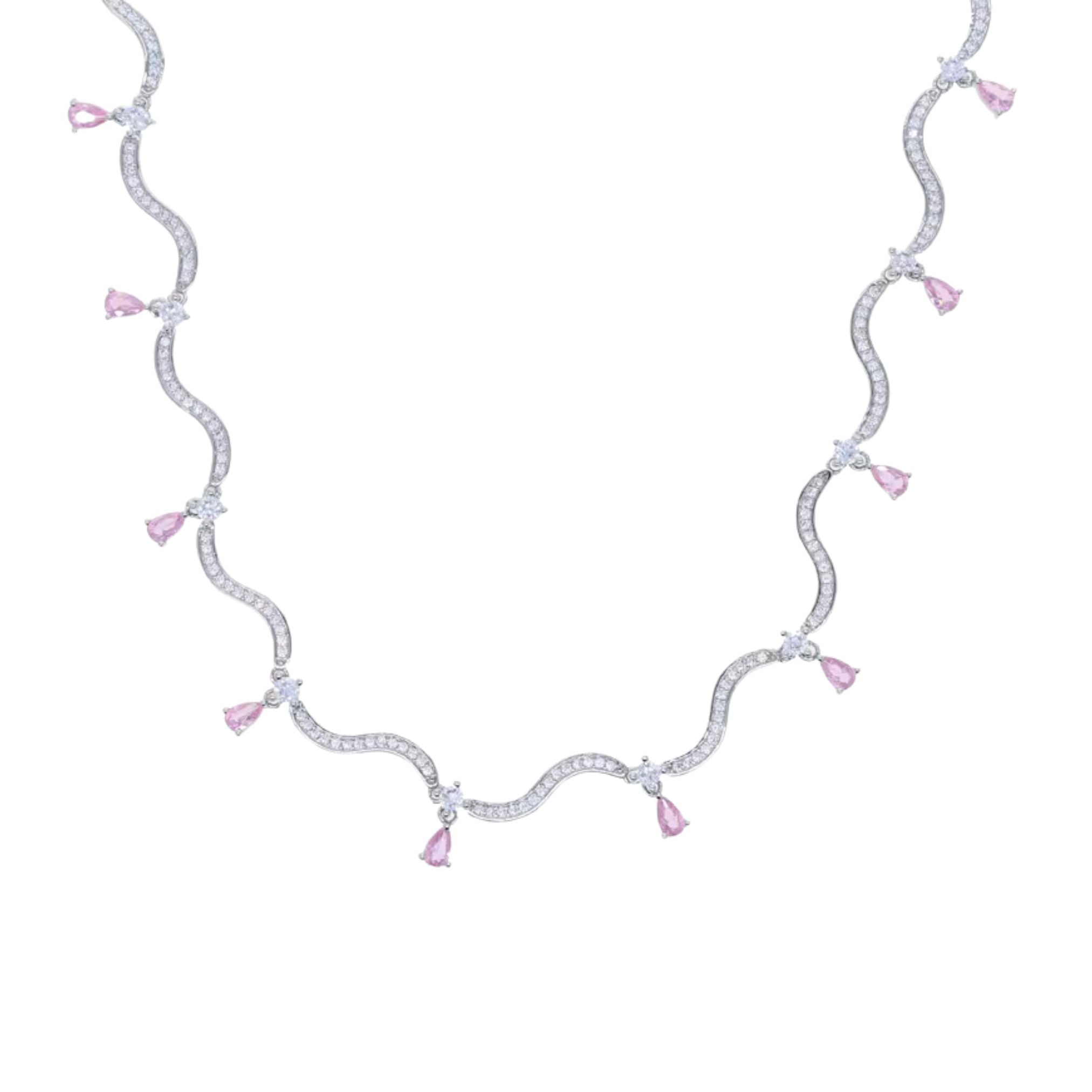 WINONA CHOKER SILVER - BLUSH (Samples) - BLINGZ