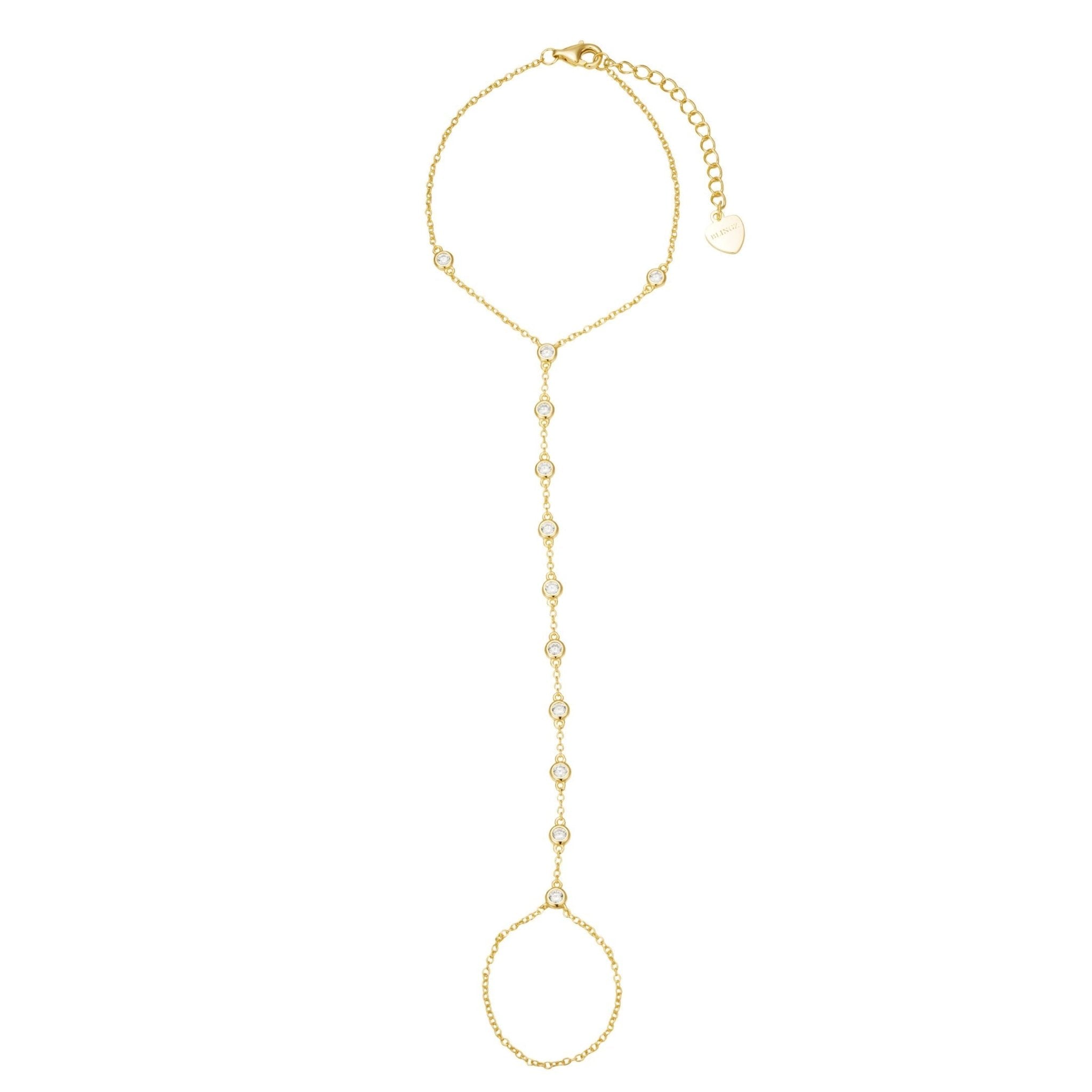 YOLANDA HAND CHAIN - GOLD - BLINGZ